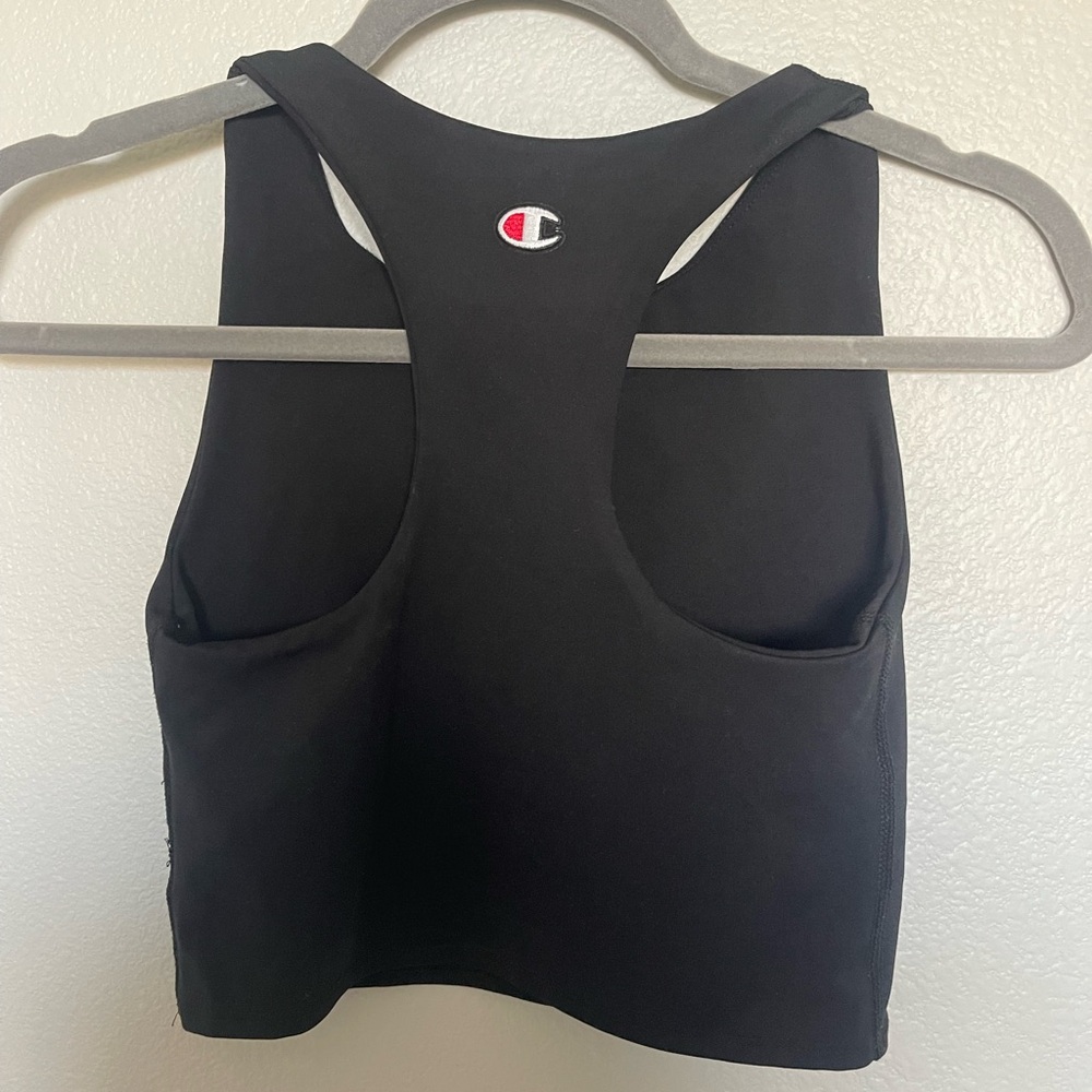Champion Cropped Black Tank